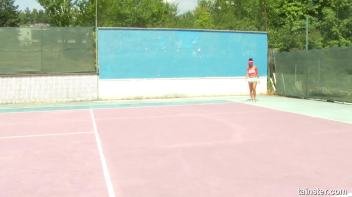 Golden Shower after Tennis Screencap 7 on www.sinx.com