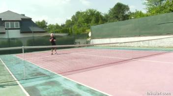 Golden Shower after Tennis Screencap 2 on www.sinx.com