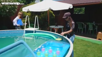 Pool Duties Lead To Wet Beauties! Screencap 10 on www.sinx.com