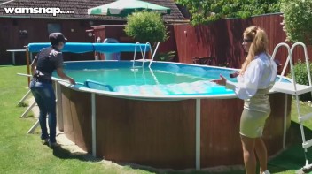 Pool Duties Lead To Wet Beauties! Screencap 15 on www.sinx.com