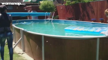Pool Duties Lead To Wet Beauties! Screencap 16 on www.sinx.com