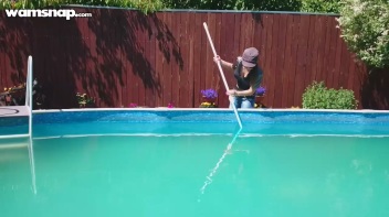 Pool Duties Lead To Wet Beauties! Screencap 3 on www.sinx.com