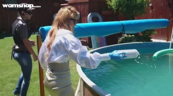Pool Duties Lead To Wet Beauties! Screencap 34 on www.sinx.com