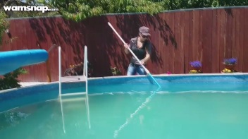 Pool Duties Lead To Wet Beauties! Screencap 4 on www.sinx.com