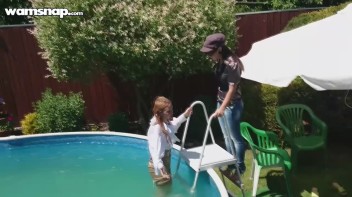 Pool Duties Lead To Wet Beauties! Screencap 62 on www.sinx.com