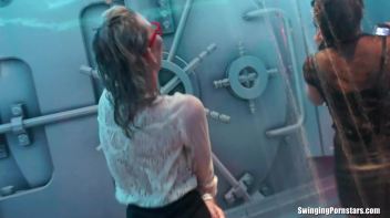 After Work Orgy Rampage Part 2 - Shower Cam Screencap 116 on www.sinx.com