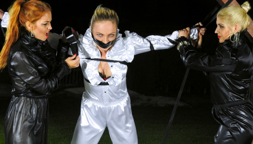 Latest deal - Hot Blonde Strung Up In Her Shredded Clothes And Suffering - 1