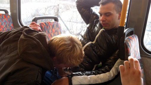 Latest deal - Cock Love On The Tram.  Public BJ!