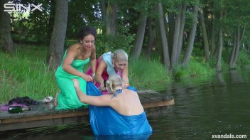 Beauty queens catfight in a lake - Cam 1 Screencap 89 on www.sinx.com