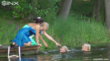 Beauty queens catfight in a lake - Cam 1 Screencap 60 on www.sinx.com