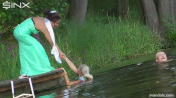Beauty queens catfight in a lake - Cam 1 Screencap 62 on www.sinx.com