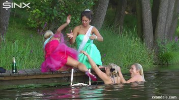 Beauty queens catfight in a lake - Cam 1 Screencap 67 on www.sinx.com