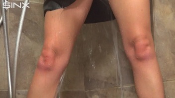 Fully Dressed Shower Leaves Brunette Drenched Screencap 36 on www.sinx.com