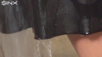 Fully Dressed Shower Leaves Brunette Drenched Screencap 11 on www.sinx.com