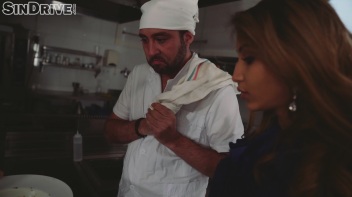 Cooking Up A Mighty Creampie In The Kitchen!  Chef Works His Magic On Two Fine Pieces Of Meat! Screencap 3 on www.sinx.com