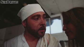 Cooking Up A Mighty Creampie In The Kitchen!  Chef Works His Magic On Two Fine Pieces Of Meat! Screencap 4 on www.sinx.com