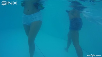 Best Friends Catfight In The Outdoor Pool Screencap 23 on www.sinx.com