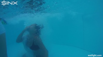 Best Friends Catfight In The Outdoor Pool Screencap 25 on www.sinx.com