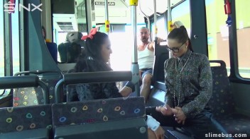 Horny Teen Gets Covered In Cum On The Slime Bus Screencap 19 on www.sinx.com