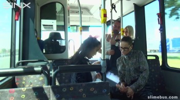 Horny Teen Gets Covered In Cum On The Slime Bus Screencap 34 on www.sinx.com