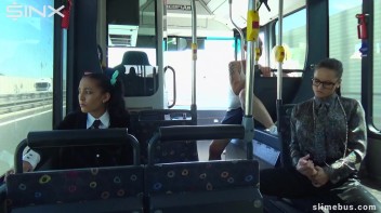 Horny Teen Gets Covered In Cum On The Slime Bus Screencap 4 on www.sinx.com