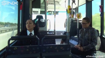 Horny Teen Gets Covered In Cum On The Slime Bus Screencap 7 on www.sinx.com