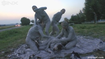 Mud Wrestling Babes Messy Catfighting Screencap 81 on www.sinx.com
