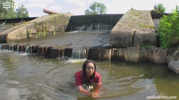 Ebony Babe Goes For A Swim In School Uniform Screencap 62 on www.sinx.com