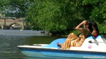 Exhibitionist Wetlook Boat Babes Screencap 56 on www.sinx.com