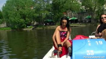 Exhibitionist Wetlook Boat Babes Screencap 81 on www.sinx.com