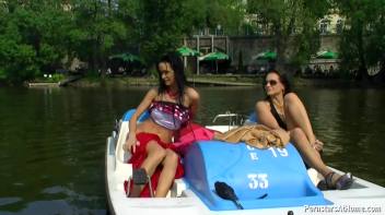 Exhibitionist Wetlook Boat Babes Screencap 82 on www.sinx.com