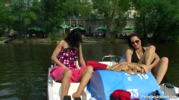 Exhibitionist Wetlook Boat Babes Screencap 83 on www.sinx.com