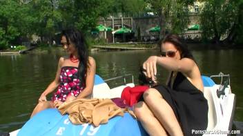 Exhibitionist Wetlook Boat Babes Screencap 87 on www.sinx.com