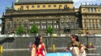 Exhibitionist Wetlook Boat Babes Screencap 13 on www.sinx.com