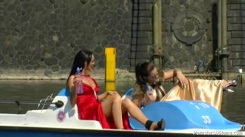 Exhibitionist Wetlook Boat Babes Screencap 14 on www.sinx.com