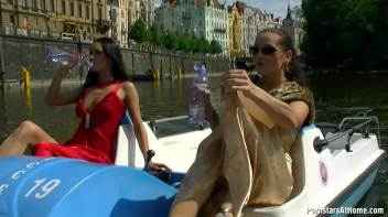 Exhibitionist Wetlook Boat Babes Screencap 16 on www.sinx.com