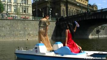 Exhibitionist Wetlook Boat Babes Screencap 26 on www.sinx.com