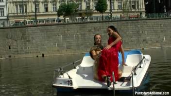 Exhibitionist Wetlook Boat Babes Screencap 35 on www.sinx.com