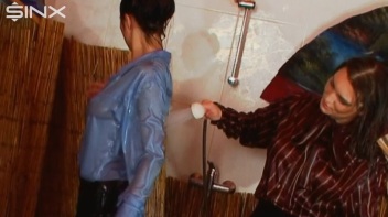Brunettes Get Soaked Trying To Fix Shower Screencap 50 on www.sinx.com