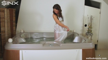 Sexy Brunette Flaunts Her Wetlook Screencap 40 on www.sinx.com
