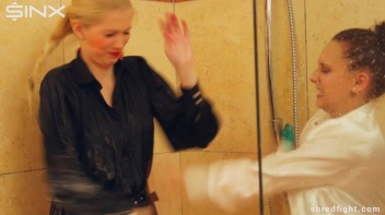 Wet And Messy Catfight Ends In Ripped Clothes Screencap 22 on www.sinx.com