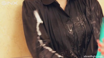 Wet And Messy Catfight Ends In Ripped Clothes Screencap 11 on www.sinx.com