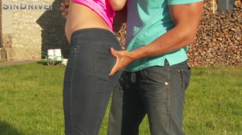 Cum In Her Ass And Get An "Ass-Squirt Of Jizz" On Track - Naughty Outdoor Fuck Fun ... Full Throttle!!! Screencap 6 on www.sinx.com