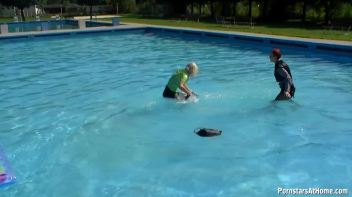 Wet And Creamy At The Pool Screencap 15 on www.sinx.com