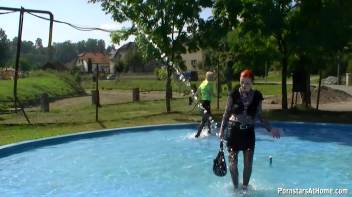 Wet And Creamy At The Pool Screencap 29 on www.sinx.com