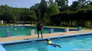 Wet And Creamy At The Pool Screencap 33 on www.sinx.com