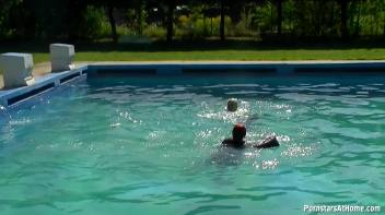 Wet And Creamy At The Pool Screencap 40 on www.sinx.com