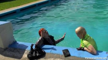 Wet And Creamy At The Pool Screencap 43 on www.sinx.com