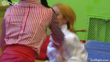 Naughty College Girls in Stockings Catfight - Cam 2 Screencap 61 on www.sinx.com