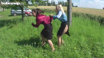 Crazy Catfighters Tear Each Other Down To The Underwear Screencap 9 on www.sinx.com